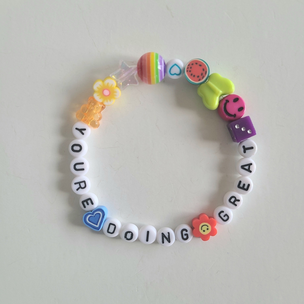 Youre Doing Great Beaded Bracelet
